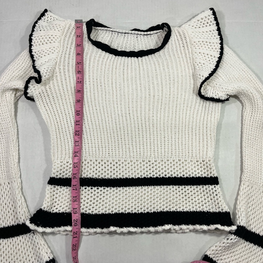 FATE RUFFLE DETAIL PULLOVER SWEATER (285) - Picture 12 of 16
